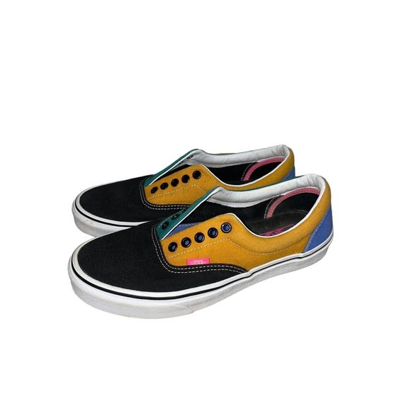 Vans Era Mix Match Cadminum Color Block Sneaker Low Top Retro Men 9 Women 10.5 - Picture 3 of 5
